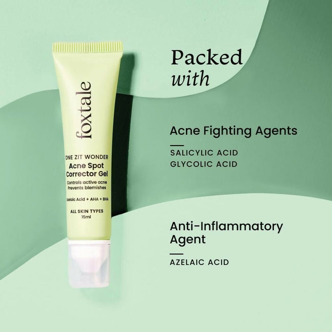 Foxtale Acne Spot Corrector Gel - Reduces Pimples Overnight and Prevents Acne Scars Main Image