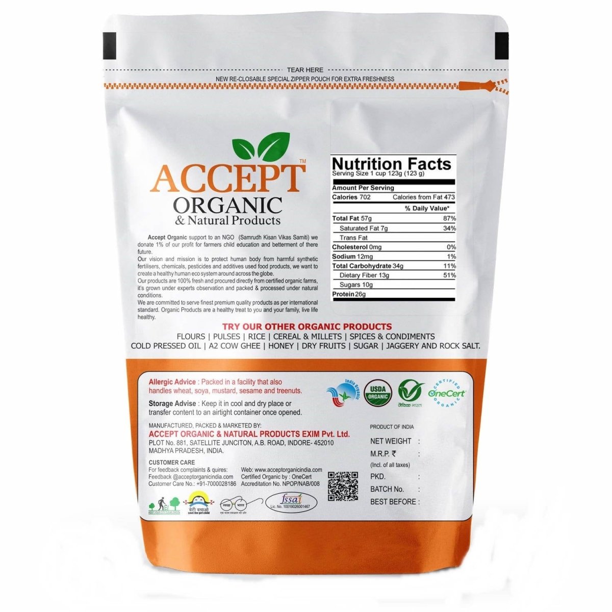 Accept Organic & Natural Products Pista