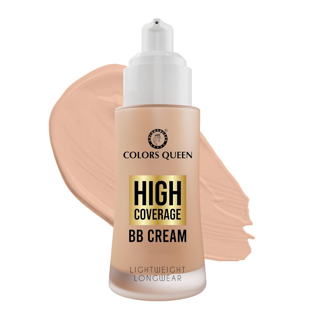 Colors Queen High Coverage BB Cream Foundation - White Ivory