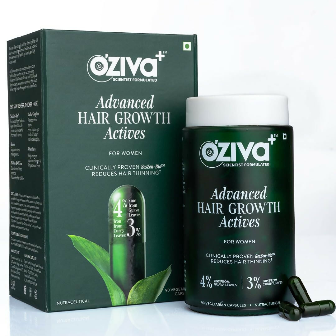 OZiva+ Advanced Hair Growth Actives Capsules for Women