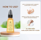 Bella Vita Organic Celeb Shine Body Luminizing Shimmer skin Gloss Lotion Gold Shea Butter Almond