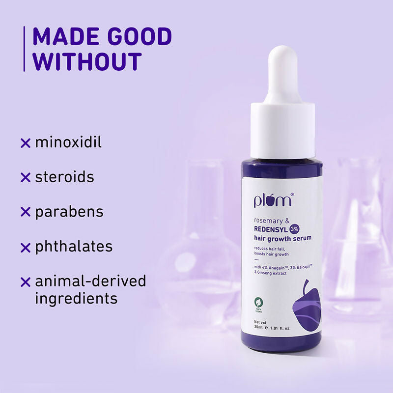 Plum Rosemary & 3% Redensyl Hair Growth Serum
