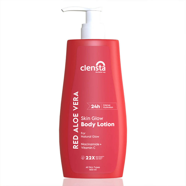 Clensta Red Aloe Vera Skin Glow Body Lotion Hover Image