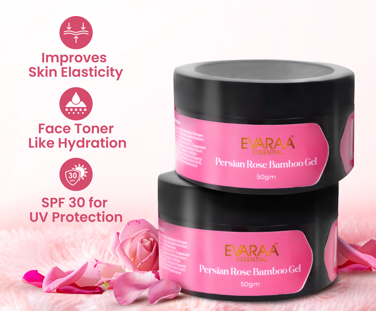 Evaraa Essential Persian Rose Bamboo Gel
