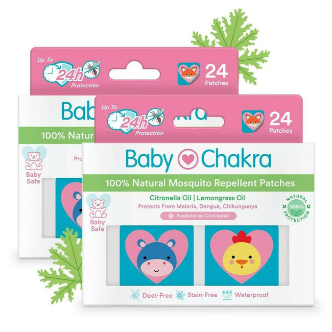 BabyChakra 100% Natural Mosquito Repellent Patches Hover Image