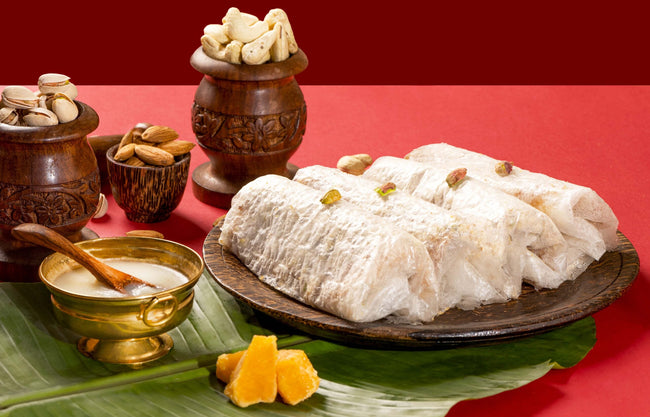 Pulla Reddy Dry Fruit Edible Rice Paper Sweet - Pootharekulu (Jaggery) Hover Image