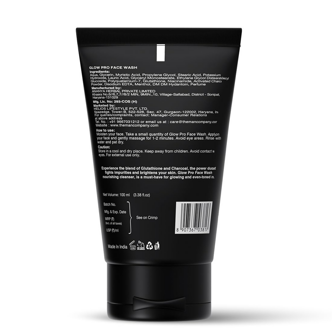The Man Company Glow Pro Face Wash For Men