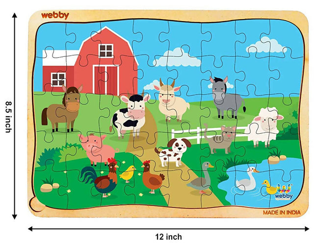 Webby Farm House Wooden Jigsaw Puzzle- 40 Pcs Main Image
