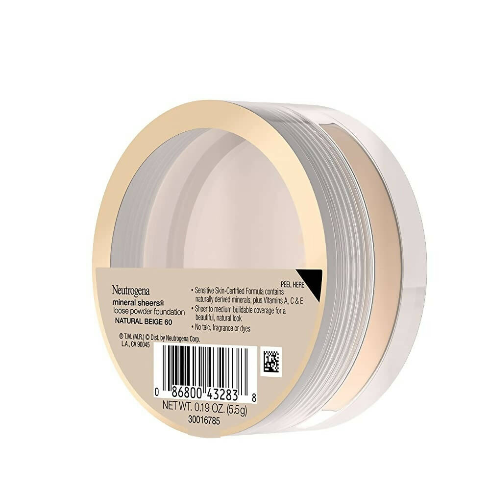 Neutrogena Mineral Sheers Loose Powder Foundation, Natural Beige 60