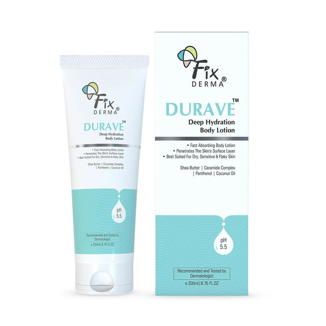 Fixderma Durave Deep Hydrating Body Lotion with Ceramide & Shea Butter Hover Image