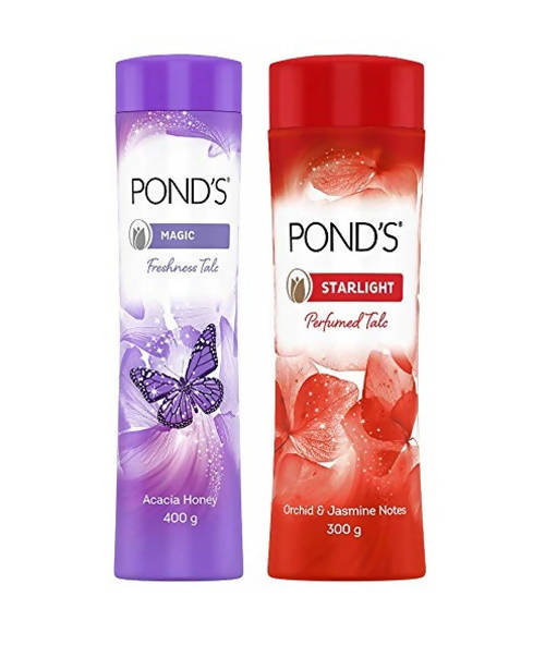 Ponds Magic Freshness Talcum Powder And Pond's Starlight Talcum Powder Hover Image