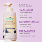 mCaffeine Blueberry Swirl Serum Body Lotion 72 hrs Deep Moisturization With Niacinamide