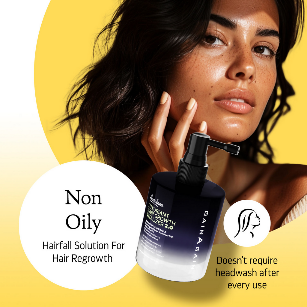 Indulgeo Essentials Luxuriant Hair Vitalizer 2.0 - Non Oily Serum For Hair Growth