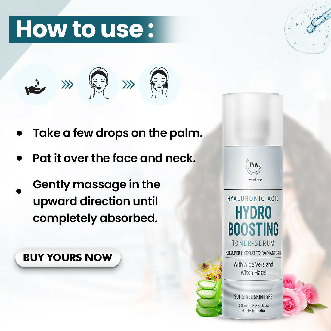 The Natural Wash Hyaluronic Acid Hydro Boosting Face Toner