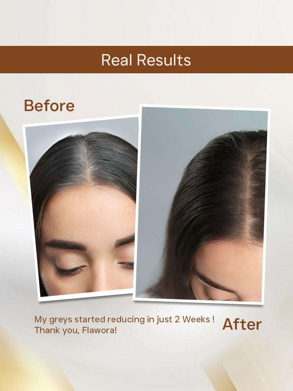 Flawora Anti-Grey Hair Serum With 1.5% Silverfree And 2% Melanogrey For Reversing Grey Hair