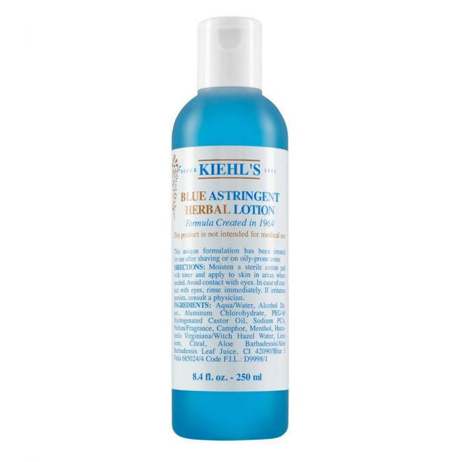 Kiehl's Blue Astringent Herbal Lotion A Unique Facial Toner For Oily Skin Hover Image
