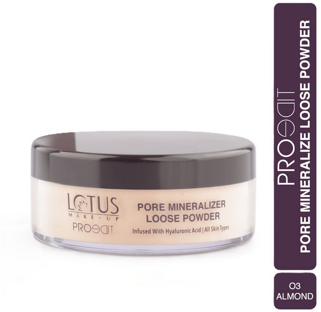 Lotus Make Up Proedit Pore Mineralize Loose Powder - 03 Almond Main Image