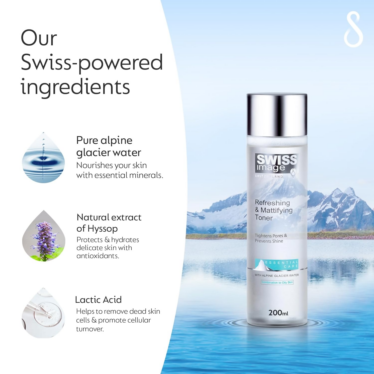 Swiss Image Refreshing & Mattifying Toner