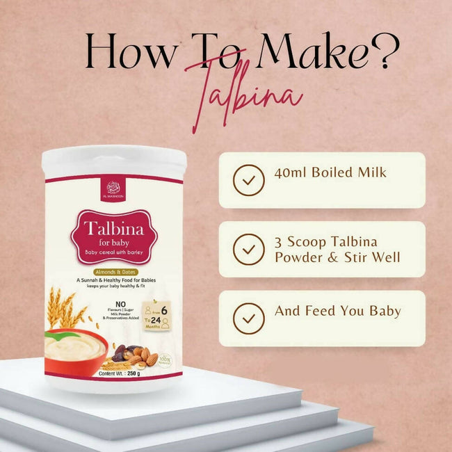 Al Masnoon Talbina For Baby with Almonds & Dates 6 to 24 Months Main Image
