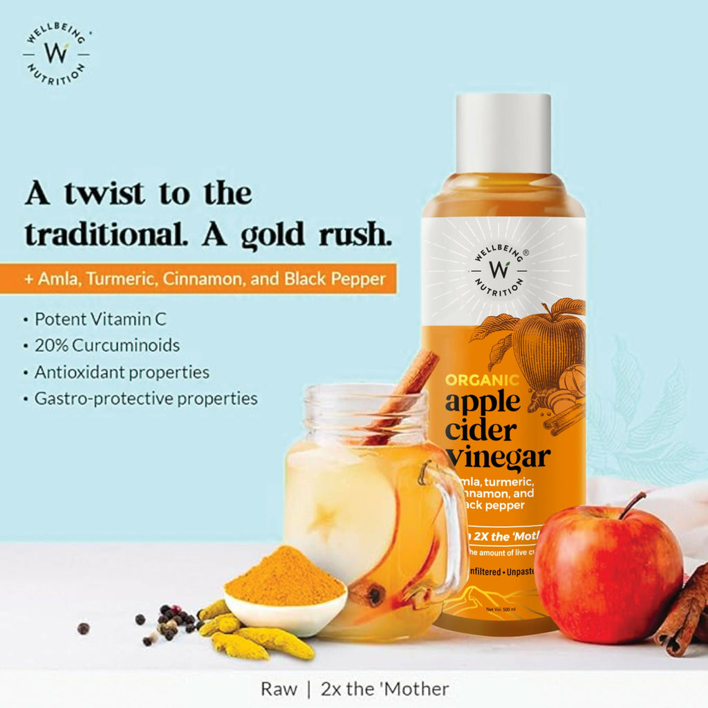 Wellbeing Nutrition Glow Korean Marine Collagen Peptides & Organic Apple Cider Vinegar with 2X Mother Combo