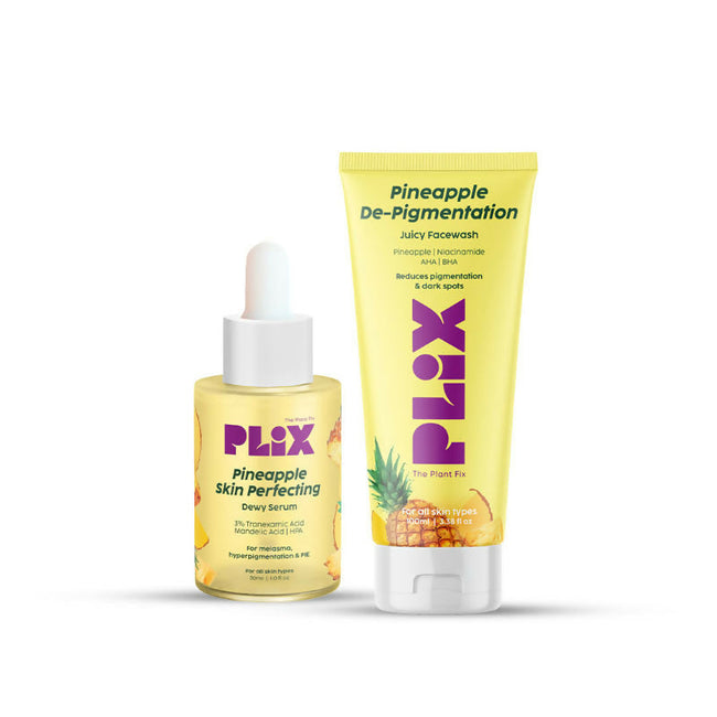PLIX The Plant Pineapple De-Pigmentation Regime with Juicy Facewash & Serum Main Image