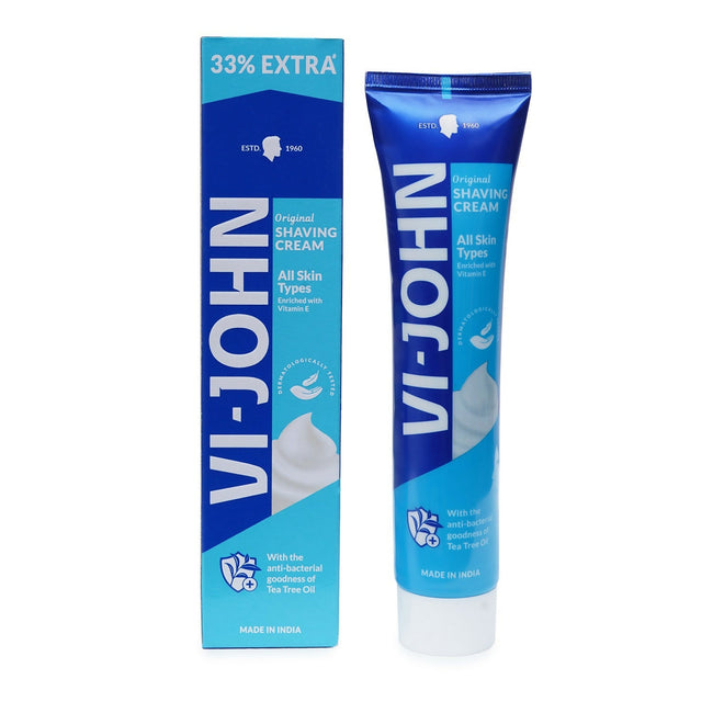 VI-JOHN Dermatologically Tested Vitamin-E enriched Anti Bacterial All Skin Type Shaving Cream Hover Image