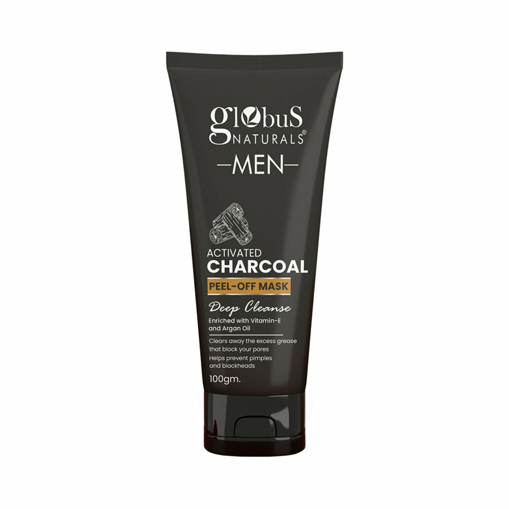Globus Naturals Anti Pollution & Anti Acne Detox Charcoal Peel Off Mask For Men