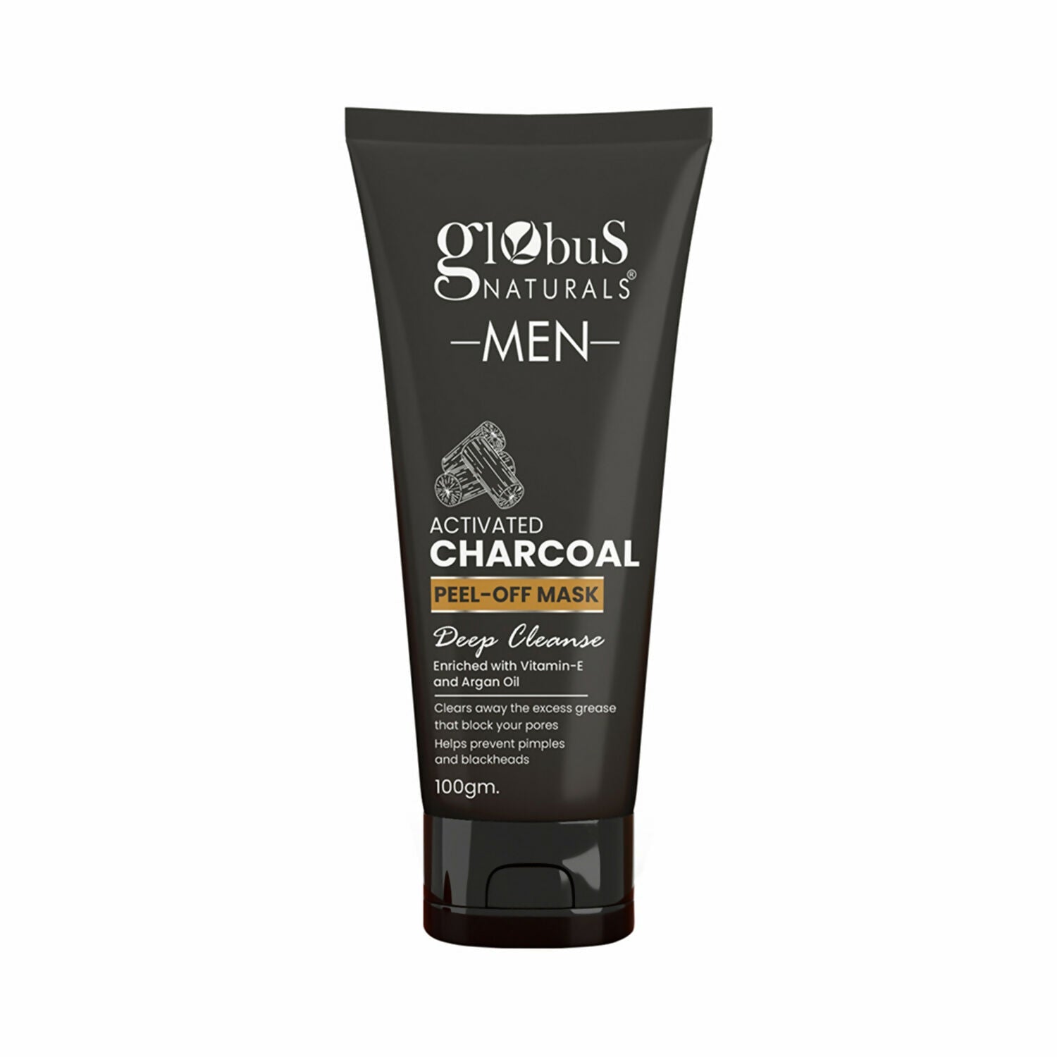 Globus Naturals Anti Pollution & Anti Acne Detox Charcoal Peel Off Mask For Men