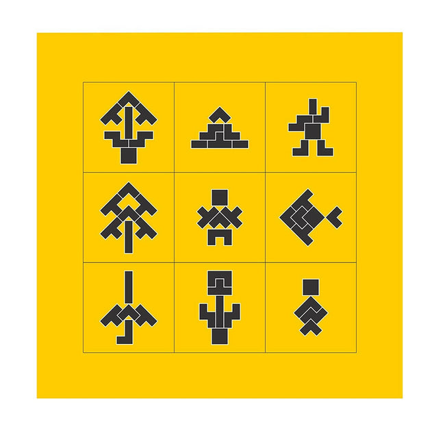 Kraftsman Wooden Tetris Block Jigsaw Puzzle Board | Made In India (Tetris, Tangram, T Puzzle) Main Image