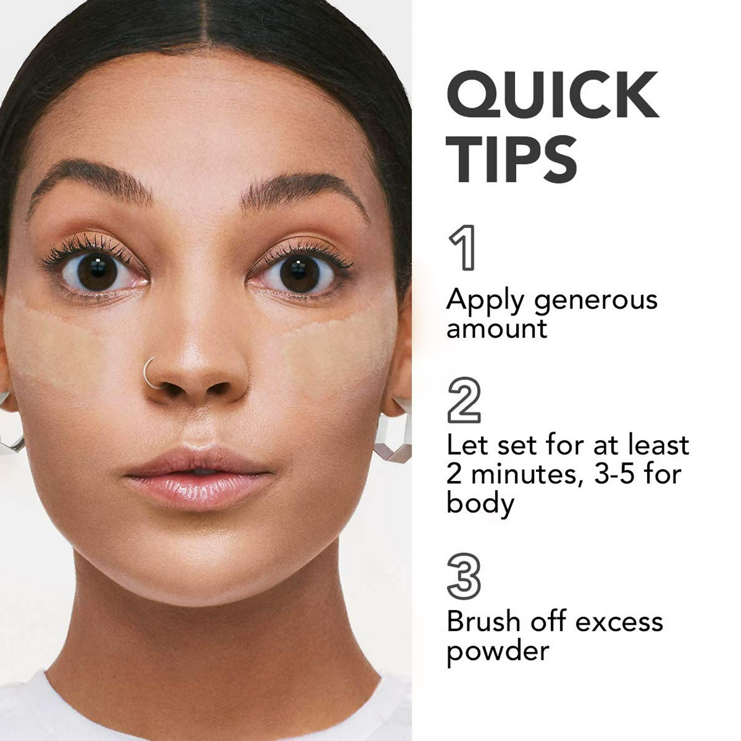 CVB C54 Blooming Loose Face Powder Air Light Crystal Oil Control Powder Shade 3