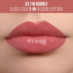 Staze 9To9 Gloss Lock 2-In-1 Liquid Lipstick - 03 Im Bubbly