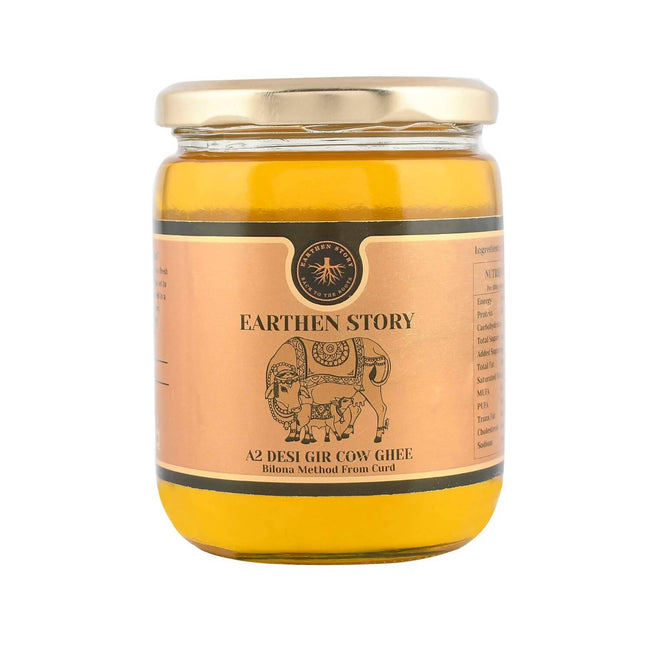 Earthen Story A2 Desi Gir Cow Ghee | Pure A2 Cow Ghee | Natural & Premium Gir Cow Ghee Hover Image