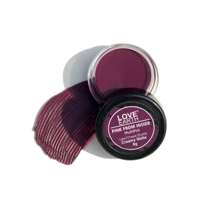 Love Earth Lip Tint & Cheek Tint Multipot - Pink From Inside Hover Image