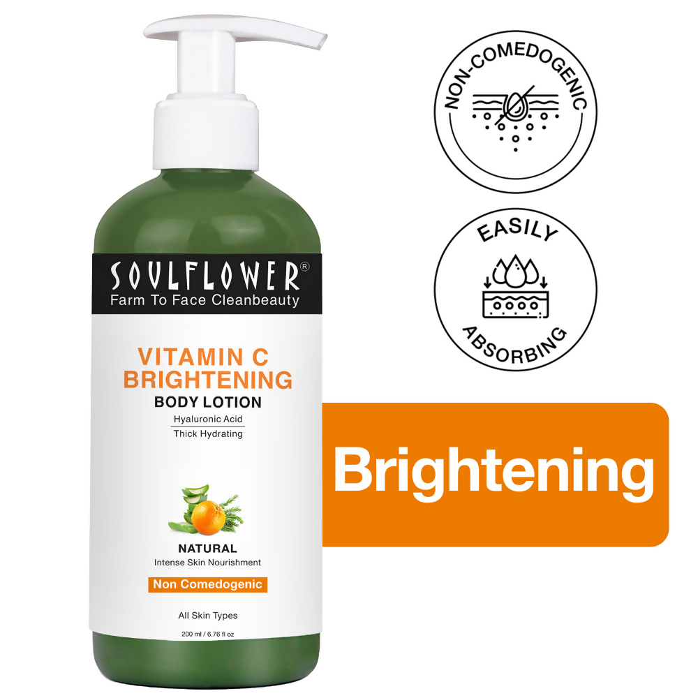 Soulflower Vitamin C Brightening Body Lotion