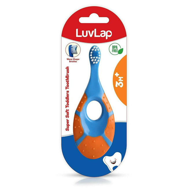 LuvLap Turtle Shaped Baby Manual Toddler & Toothbrush Hover Image