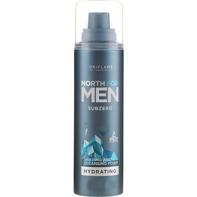 Oriflame North For Men Subzero Hydrating 2-in-1 Shaving and Cleansing Foam Hover Image