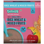 Timios Organic Rice Wheat Mixed Fruit Baby Cereal