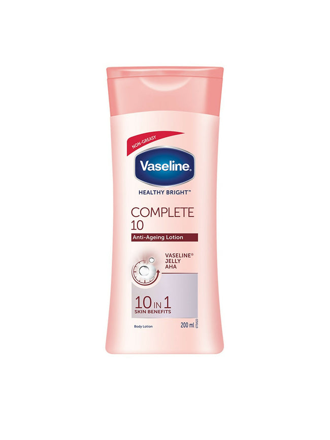 Vaseline Healthy Bright Complete 10 Anti Ageing Body Lotion, 10 in 1 Body Lotion With Vitamin B3, AHA, Pro-Retinol Main Image