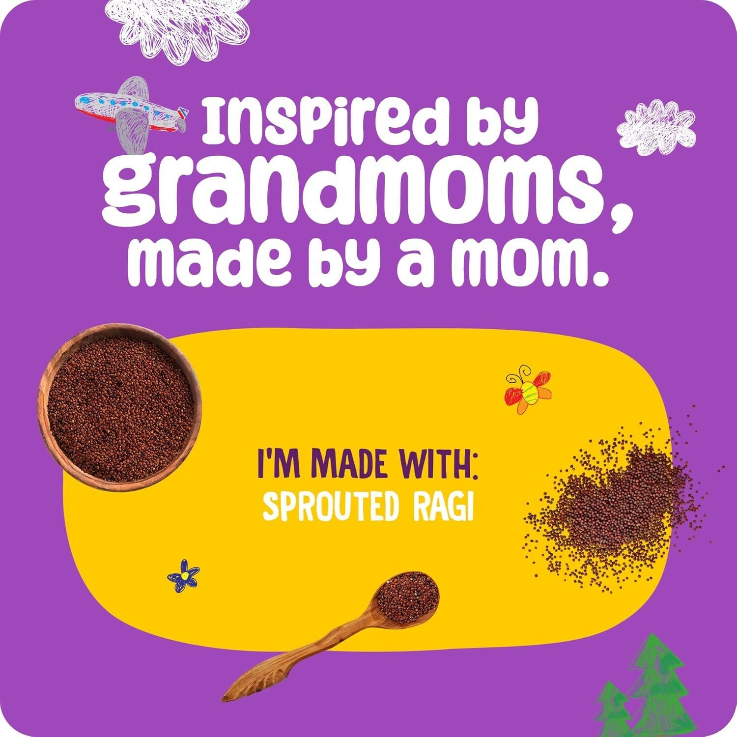 Yogabar Yogababy Sprouted Ragi Mix For Infants, Kids