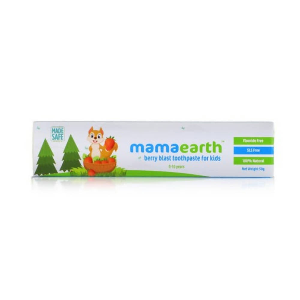 Mamaearth Berry Blast Kids Toothpaste For Promotes Healthy Teeth & Gums, Cleanses Teeth