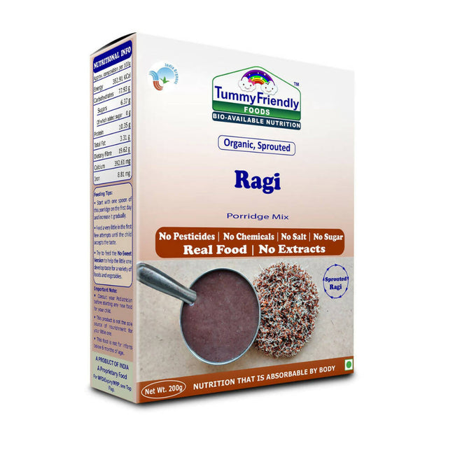 TummyFriendly Foods Certified Organic Sprouted Ragi Porridge Mix Hover Image