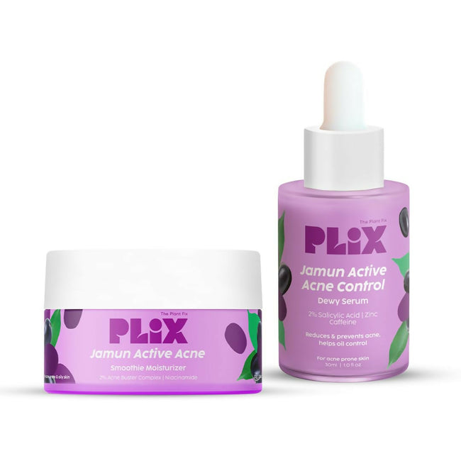 PLIX The Plant Fix 2% Niacinamide and Salicylic Acid Jamun Moisturizer and Serum Combo Hover Image