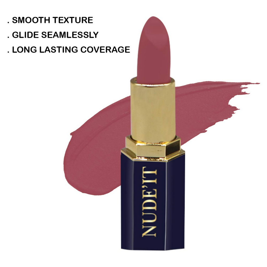 CVB C12 Nude’It Lip Colour for Smudge Proof Matte Finish 206 Blush