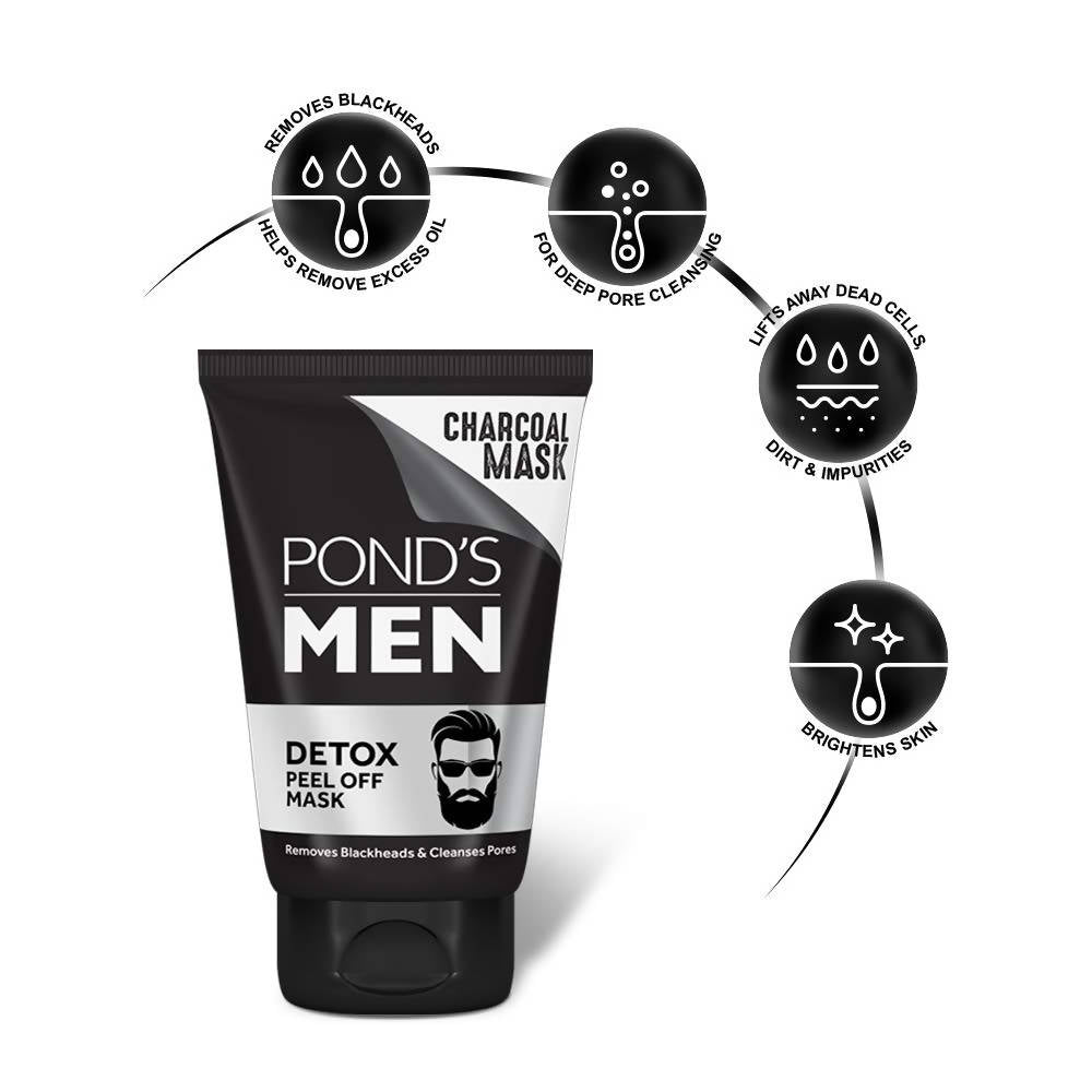 Ponds Men's Energy Bright Face Wash And Men Detox Peel Off Mask