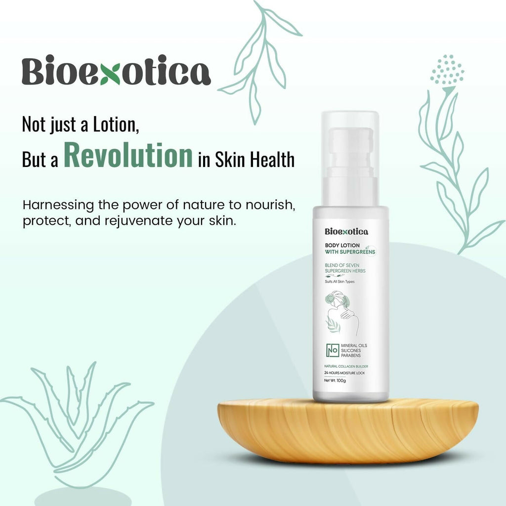 Bioexotica Body Lotion With Seven herbs For 24 hours Moisture Lock