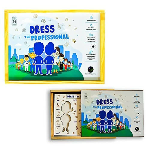 iLearnngrow Dress The Professional - Interactive & Fun Board Game for Recognition of Different Professions and Develop Cognitive Skills for Kids