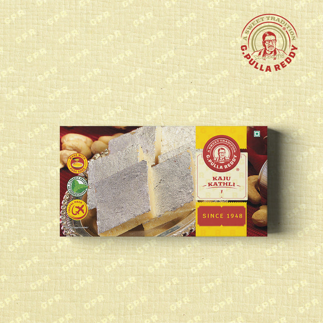 Pulla Reddy Kaju Kathili / Kaju Barfi | Cashew Kathili Indian Sweets by G Pulla Reddy Sweets Main Image