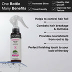 Soulflower Rosemary Water Spray with Mint For Hair growth, Hair fall control, Scalp health, Hair damage protection, Anti frizz