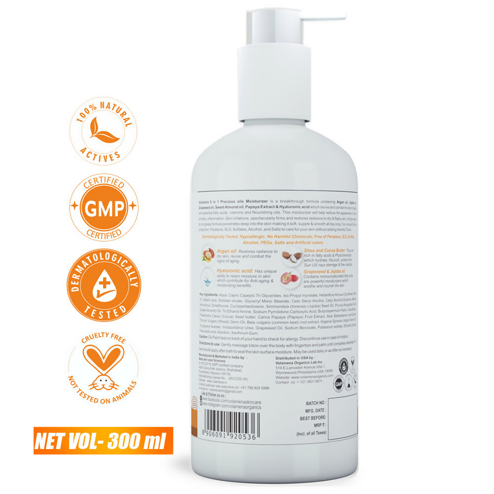 Volamena 6 In 1 Precious Oils Moisturizer Anti Aging Body Lotion