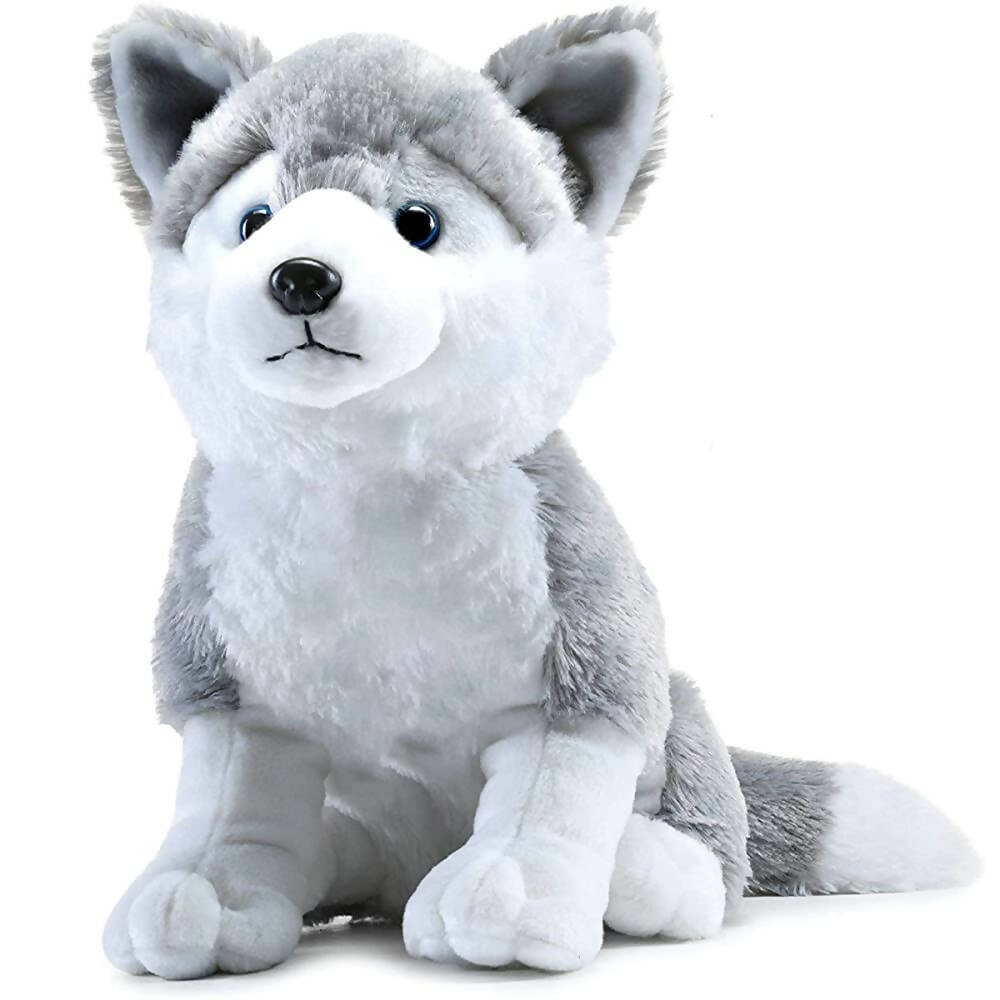 Webby Plush Husky Dog Stuffed Animal Puppy Soft Toy-Grey